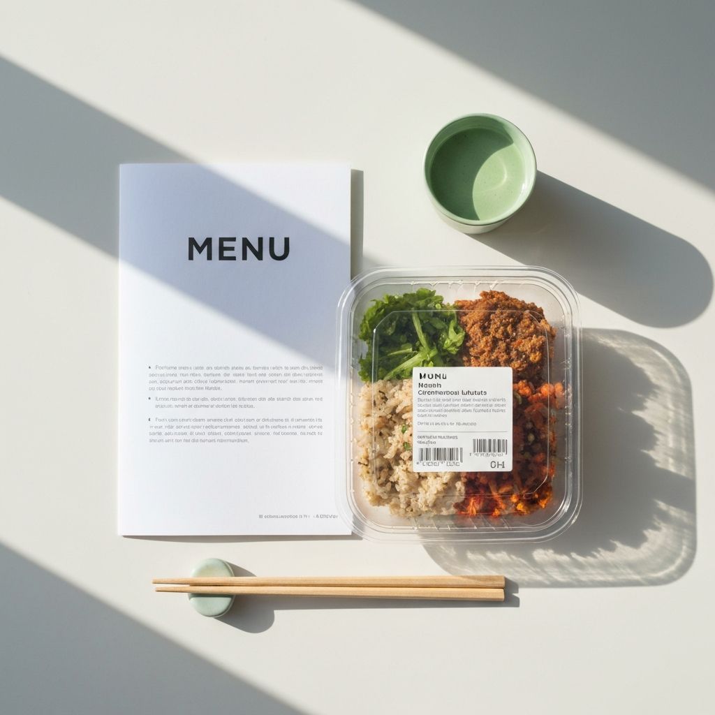 Felülnézetből látható egy étkezés, ahol az információ egyértelműen olvasható